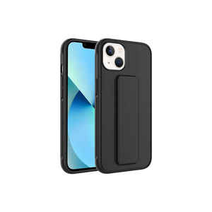 Coque arrière de protection antichoc Netzy SAFA Qstand pour iPhone 14 Plus, en silicone souple, emballée en magasin, étui en silicone A53 7 Plus - Product Image 1