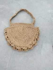 Bolsas de cordón de algodón de macramé hechas a medida adecuadas para tiendas de accesorios de moda para reventa en color marrón - Product Image 6