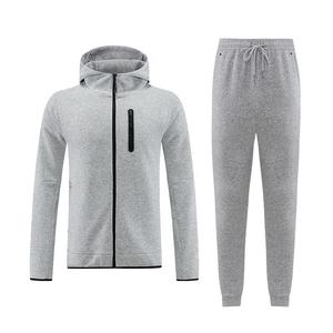 ชุดทีมแบบ unisex ระบายอากาศได้ดี ชุดกันหนาวพิมพ์ลายเรียบง่าย ชุดวอร์มสั่งทำพิเศษ ผ้าฝ้าย 50% โพลีเอสเตอร์ 50% ชุดวอร์มโอเวอร์ไซส์ - Product Image 2