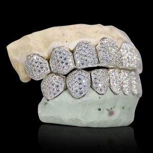 Exclusivos Grillz de Hip Hop con Diamantes VVS, Engaste Invisible, Oro Macizo, Moissanita Personalizada, Regalo para Hombre - Product Image 3