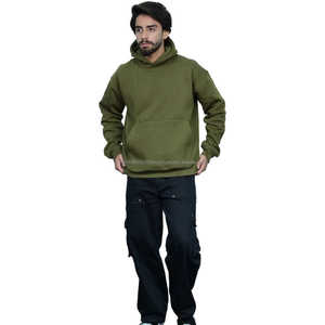 Sudadera con Capucha Zero Tariff RTS para Hombre, Color Verde Oliva, Tejido Técnico, Mezcla de Algodón Premium, Cómoda y Personalizable - Product Image 5