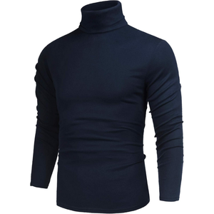 Suéter de cuello alto personalizado para hombre, superventas de invierno, camisa base de punto de alta elasticidad informal para ropa de invierno - Product Image 1