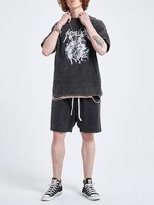 Camisetas Personalizadas de Algodón Grueso Estilo Vintage, Impresión Serigráfica, Impresión DTG, Unisex, 260 g/m², 100% Algodón, Diseño Gráfico - Product Image 4