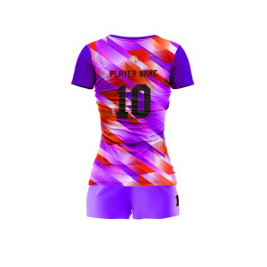 Performance Stretch Women <b>Volleyball</b> Uniform Leopard Pattern Spandex/Polyester Lightweight Fabric Jersey Short <b>Set</b> Athletic - Product Image 6
