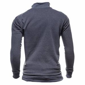 Fournisseur de sweat-shirts à fermeture éclair intégrale pour hommes de haute qualité, sans capuche, en molleton de coton, veste brodée, motif uni - Product Image 2