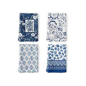 Vente en gros de matériel de nettoyage de cuisine en pur coton torchons à usage quotidien personnalisés avec logo personnalisé - Product Image 3