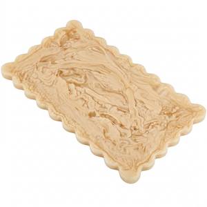 Tabla de Cortar Redonda de Resina con Diseño Azul Marmoleado, 1.3 cm de Grosor, Apta para Lavavajillas, Duradera, de una Sola Pieza - Product Image 1