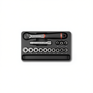 Usag 15-Piece <b>Ratchet</b> Set with Polygonal <b>Sockets</b> and Inserts Premium Product Category for <b>Sockets</b> - Product Image 2