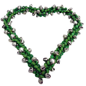 Fer en vrac en gros/perles suspendus coeur tenture murale nickelage pour décoration de Noël personnalisé à la main - Product Image 1