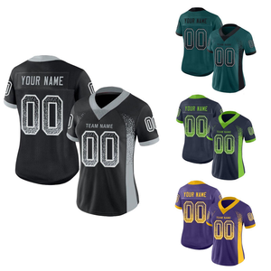 T-shirt en jersey d'équipe de haute qualité brodé survêtement personnalisé Sports vêtements de football américain - Product Image 3