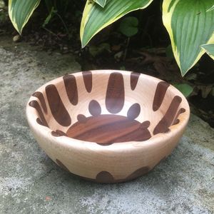 SEGUIDO PERFECTO ARTESANÍA VERSÁTIL Tazón de masa de madera Hecho a mano para frutas o ensaladas Vintage Casa de campo rústica de alta calidad - Product Image 5