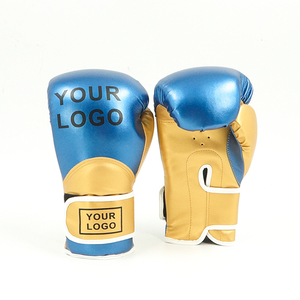 ถุงมือชกมวยทำจากวัสดุ PU + ฟองน้ำสำหรับฝึกชกมวยใช้ปิดโลโก้ได้ตามต้องการ - Product Image 2