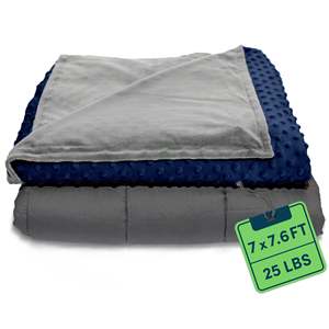 Queen for Quility Therapy <b>Weighted</b> <b>Blanket</b> for Adults Quilted Minky Cooling Bamboo Glass Soft Comfortable for Home Travel for - Product Image 1
