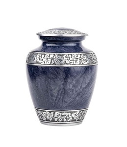 โรยัลซิลเวอร์เผาไหม้สําหรับเถ้ามนุษย์ - โรยัลศพสําหรับผู้ใหญ่ที่ทําด้วยมือราคาไม่แพงเถ้าข้อตกลงโกรธขนาดใหญ่ (ผู้ใหญ่ที่มีเมฆปกคลุม) - Product Image 6