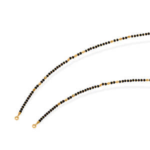 Chaîne Mangalsutra en perles et diamants pour femmes, bijoux ethniques classiques pour mariage, cadeau - Product Image 3