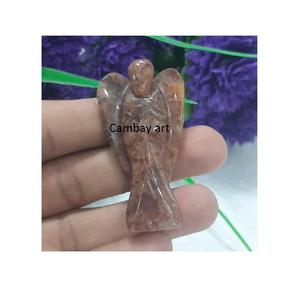 Wholesale Premium Quality Red Aventurine Angle Gemstone for Office Home Decoration from India - Product Image 1