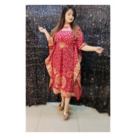 Robe caftan en coton pour femmes couleurs assorties imprimés couverture de plage Kimono manches courtes motif gland grande taille cadeau parfait pour