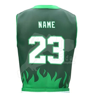 Uniformes de Baloncesto Transpirables de Última Moda en Tallas Grandes, Nuevo Diseño sin Mangas, 100% Poliéster de Secado Rápido - Product Image 5