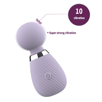 GINYA Neues Design weiblich starke Vibration Mini AV-Stab-Massagegerät niedlicher stiller Vibrator für Mädchen und Paare gutes Vorspiel Sexspielzeug