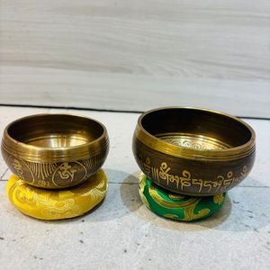 Bol chantant en bronze fait à la main inspiré par le bouddhisme pour la thérapie par le son et la méditation de guérison des chakras artisanat traditionnel en métal - Product Image 3