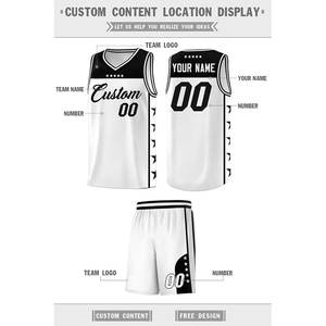 Maillot de basket-ball de qualité supérieure, ensembles de basket-ball imprimés par sublimation, uniformes de basket-ball OEM personnalisés pour hommes - Product Image 4