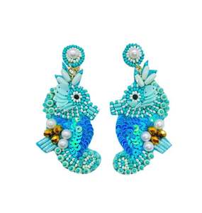 Women Vintage New Fashion Multi-Colour Handmade Embroidered <b>Drop</b> Shape <b>Earrings</b> for India Fashion Jewellery - Product Image 5