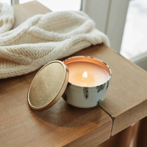 Pot à bougie en métal imprimé personnalisé avec couvercle doré pour la décoration de fête de Noël à la maison au meilleur prix - Product Image 6