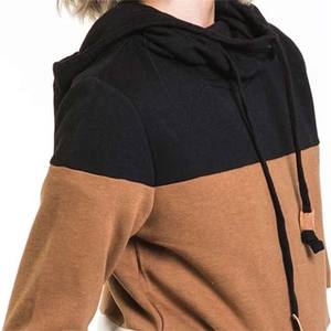 Sweat à capuche léger surdimensionné sweat à capuche pour femme à manches longues vêtements d'hiver contraste couleur séchage rapide sweats à capuche pour femme - Product Image 6