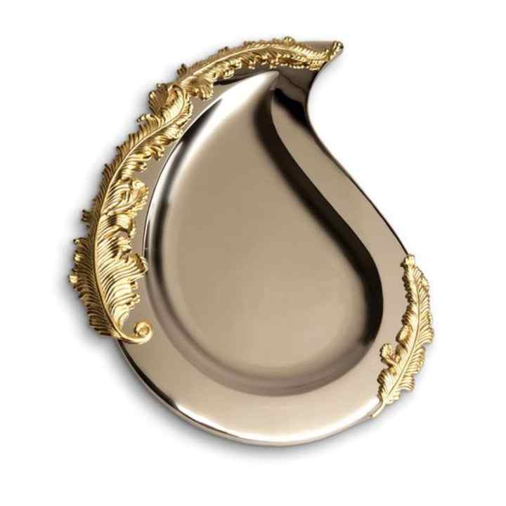 Gold Plated Hotels Platter Tray Fruits Cupcakes Brownie Placemat Luxury Platter and Serving Tray for Wedding Birthday Parties
