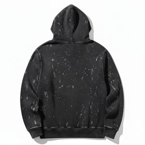 เสื้อฮู้ดผู้ชายผ้าซักกรดมีซิปสีจางมีซิปแฟชั่นใหม่มีฮู้ดสำหรับผู้ชาย - Product Image 2