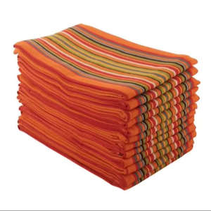 Lot de 12 torchons de cuisine en lin tissé à séchage rapide 100% coton pour maison hôtels restaurants salsa et golf - Product Image 1