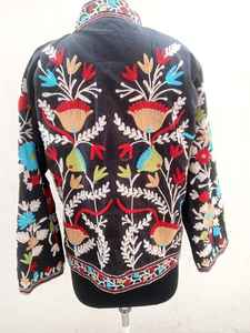 แจ็กเก็ตฤดูหนาวสำหรับผู้หญิงผ้าคอตตอนแท้ปักด้วยมือขนาดฟรีไซส์ - Product Image 3