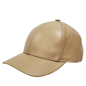 Casquette en cuir véritable pour homme, prix bas, hiver, extérieur, chaude, en cuir de vache, service OEM personnalisé, casquettes en cuir à vendre - Product Image 2