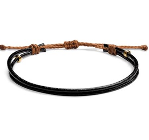 Genuine Leather Cord Bracelet or Anklet Best Selling Rope Bracelet <b>Men</b>, Nautical Rope Bracelet, Surfer Bracelet - Product Image 2