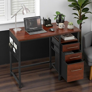 Escritorio de Oficina en Casa de Madera, Escritorio de Juegos con Marco de Metal, Ahorra Espacio, Fácil de Ensamblar, Portátil para Usar en la Sala de Estar - Product Image 5