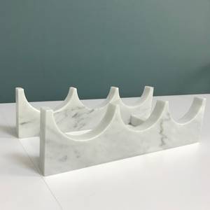 Soporte para Botellas de Vino de Mármol, Portátil, Duradero, Apto para Lavavajillas, Estilo Americano, Accesorios de Decoración de Lujo, The Craft Exim - Product Image 5