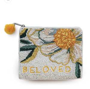 Multi <b>Colour</b> High Quality Cowboy Beaded Pouch Handcrafted Western Mini Coin Purse Zipper Closure <b>Canvas</b> Material - Product Image 3