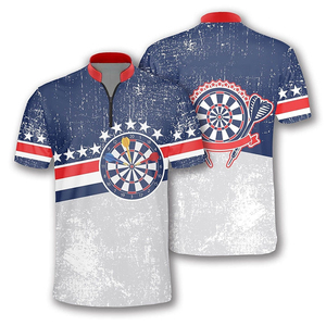 Vente en gros de polos de fléchettes 3D de haute qualité, maillots de sport pour équipe de fléchettes, maillots sublimés pour équipe de fléchettes à vendre - Product Image 6