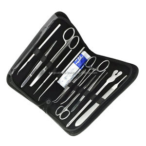 Kit de instrumentos de base quirúrgica médica, fuente de alimentación manual hecha de acero inoxidable y herramienta de práctica de almohadilla de sutura de Metal - Product Image 2