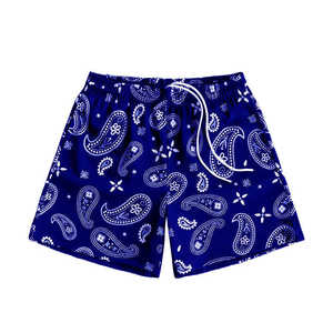 Short de fitness personnalisé plein d'impression numérique étiquette de loisirs Short ample décontracté Short de basket-ball personnalisé en maille de polyester pour hommes - Product Image 3