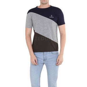 Camiseta de hombre de calidad profesional 100% algodón antiarrugas patrón sólido Top de punto para la venta - Product Image 4