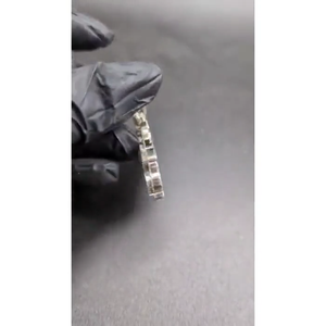 Colgante de Lujo Hip Hop con Letra Inicial Personalizada, Plata de Ley 925, Bañado en Rodio, con Diamantes Moissanite VVS, para Uso Unisex - Product Image 2