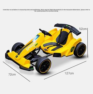 Kart électrique à quatre roues pour enfants, voiture de course à batterie, jouet pour l'intérieur et l'extérieur - Product Image 2