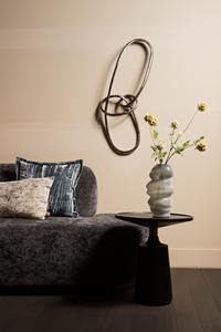 Haute qualité métal coulé noeud décoration murale ovale Statue artisanat élégant panneau mural Sculpture pour la décoration intérieure salon Art - Product Image 2