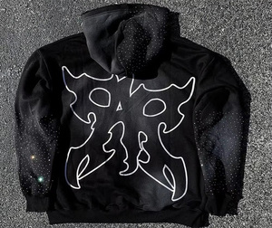 Haute qualité personnalisé couleur unie confortable lavage à l'acide sweats à capuche 100% coton respirant blanc plaine tenue décontracté lavage à l'acide sweats à capuche - Product Image 6