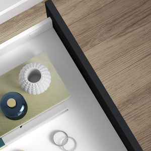 Cassetto esterno in acciaio verniciato bianco Emuca Vertex per cucina regolazione altezza 3D (131 Mm) 40 kg capacità 350 mm profondità - Product Image 4