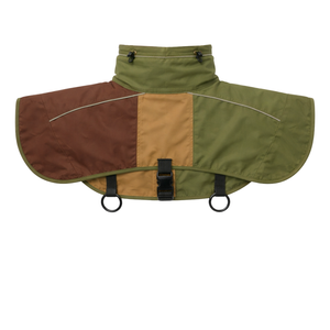 Manteau de pluie imperméable pour chien, vert, marron, beige, avec capuche, léger, coupe-vent, pour chiens de taille moyenne et grande, pour l'extérieur - Product Image 5