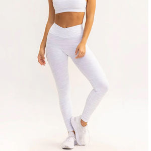 Venta al por mayor personalizada de talle alto entrenamiento Push Up Yoga pantalones al aire libre Jogging deportes entrenamiento gimnasio Leggings para mujeres - Product Image 2