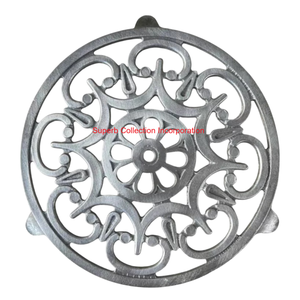 แผ่นอลูมิเนียมหล่อจากบรอนซ์สไตล์โบราณแผ่นร้อนตกแต่งโต๊ะรับประทานอาหาร - Product Image 3