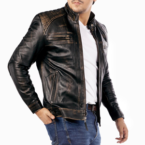 Best Design Leather <b>Jacket</b> for Men Customized Cowhide Leather <b>Jacket</b> for Men Breathable Windbreaker Quilted Men's <b>Jackets</b> - Product Image 3
